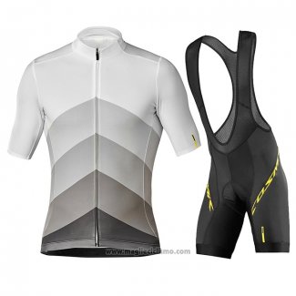 2020 Abbigliamento Ciclismo Mavic Grigio Nero Manica Corta e Salopette