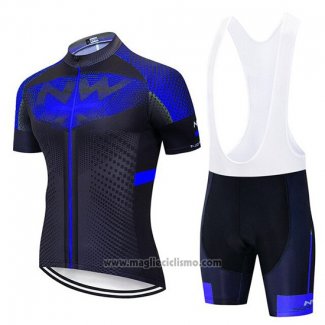 2020 Abbigliamento Ciclismo Northwave Blu Nero Manica Corta e Salopette