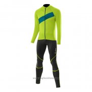 2021 Abbigliamento Ciclismo Loffler Verde Manica Lunga e Salopette