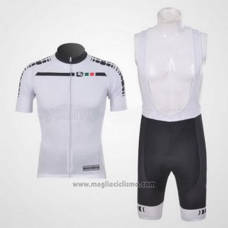 2011 Abbigliamento Ciclismo Giordana Bianco Manica Corta e Salopette