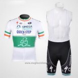 2012 Abbigliamento Ciclismo Omega Pharma Quick Step Campione Irlandese Manica Corta e Salopette