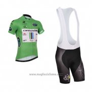 2013 Abbigliamento Ciclismo Cannondale Lider Verde e Bianco Manica Corta e Salopette