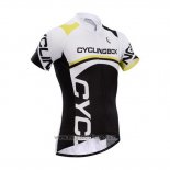 2014 Abbigliamento Ciclismo Fox Cyclingbox Giallo e Nero Manica Corta e Salopette