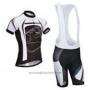 2014 Abbigliamento Ciclismo Giordana Nero Manica Corta e Salopette