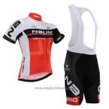 2015 Abbigliamento Ciclismo Nalini Rosso e Bianco Manica Corta e Salopette