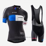 2016 Abbigliamento Ciclismo Donne Orbea Blu e Nero Manica Corta e Salopette