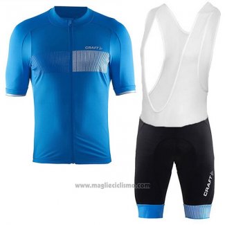 2017 Abbigliamento Ciclismo Craft Blu Manica Corta e Salopette