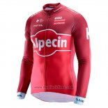 2017 Abbigliamento Ciclismo Katusha Alpecin Rosso Manica Lunga e Salopette