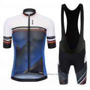 2017 Abbigliamento Ciclismo Santini Tono Blu e Bianco Manica Corta e Salopette