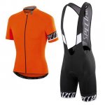 2018 Abbigliamento Ciclismo Specialized Arancione Nero Manica Corta e Salopette