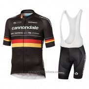 2019 Abbigliamento Ciclismo Cannondale Shimano Campione Germania Manica Corta e Salopette