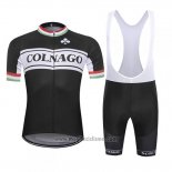 2019 Abbigliamento Ciclismo Colnago Bianco Nero Manica Corta e Salopette