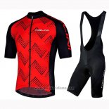 2019 Abbigliamento Ciclismo Nalini Podio 2.0 Nero Rosso Manica Corta e Salopette