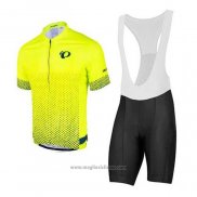 2020 Abbigliamento Ciclismo Pearl Izumi Giallo Nero Manica Corta e Salopette