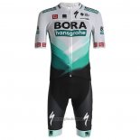 2021 Abbigliamento Ciclismo Bora-Hansgrone Bianco Verde Nero Manica Corta e Salopette