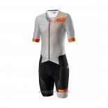 2021 Abbigliamento Ciclismo Castelli Grigio Manica Corta e Salopette