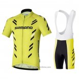2021 Abbigliamento Ciclismo Shimano Bianco Manica Corta e Salopette