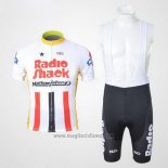 2011 Abbigliamento Ciclismo Radioshack Campione Stati Uniti Manica Corta e Salopette