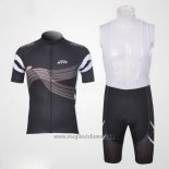 2012 Abbigliamento Ciclismo Shimano Nero e Arancione Manica Corta e Salopette