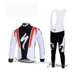 2012 Abbigliamento Ciclismo Specialized Manica Lunga Nero e Rosso