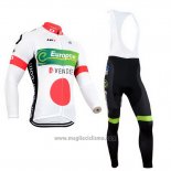2014 Abbigliamento Ciclismo Europcar Campione Giappone Manica Lunga e Salopette