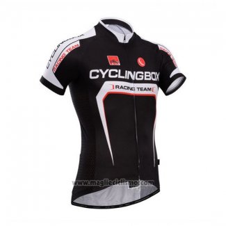 2014 Abbigliamento Ciclismo Fox Cyclingbox Scuro Nero Manica Corta e Salopette