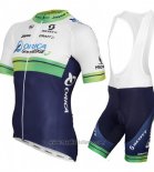 2015 Abbigliamento Ciclismo Orica GreenEDGE Bianco e Blu Manica Corta e Salopette