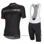 2016 Abbigliamento Ciclismo Nalini Nero Manica Corta e Salopette