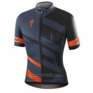 2016 Abbigliamento Ciclismo Specialized Arancione e Grigio Manica Corta e Salopette