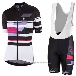 2017 Abbigliamento Ciclismo Donne Nalini Dolomiti Nero Manica Corta e Salopette