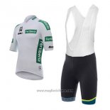 2017 Abbigliamento Ciclismo Santini Fertiberia Bianco Manica Corta e Salopette