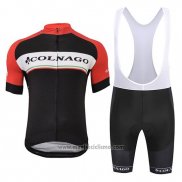 2019 Abbigliamento Ciclismo Colnago Bianco Nero Rosso Manica Corta e Salopette