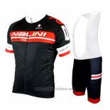 2019 Abbigliamento Ciclismo Nalini Nero Rosso Manica Corta e Salopette