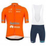 2019 Abbigliamento Ciclismo Tour Down Under Ochre Arancione Manica Corta e Salopette