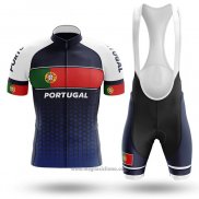 2020 Abbigliamento Ciclismo Campione Portugal Blu Verde Rosso Manica Corta e Salopette