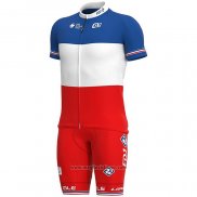 2020 Abbigliamento Ciclismo Groupama-FDJ Campione Francia Manica Corta e Salopette