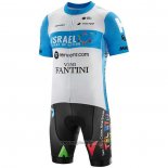 2020 Abbigliamento Ciclismo Israel Cycling Academy Azzurro Bianco Manica Corta e Salopette