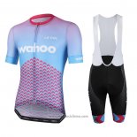 2020 Abbigliamento Ciclismo Le Col Celeste Rosa Manica Corta e Salopette