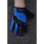 2020 Livestrong Guanti Dita Lunghe Ciclismo Blu Nero
