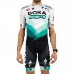2021 Abbigliamento Ciclismo Bora-Hansgrone Bianco Verde Manica Corta e Salopette