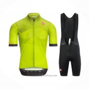 2021 Abbigliamento Ciclismo Castelli Aceso Giallo Manica Corta e Salopette