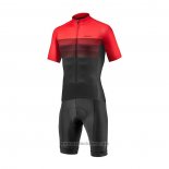 2021 Abbigliamento Ciclismo Giant Nero Rosso Manica Corta e Salopette