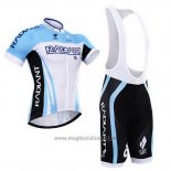 Abbigliamento Ciclismo To The Fore Celeste e Bianco Manica Corta e Salopette