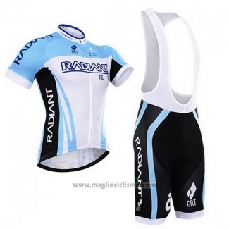 Abbigliamento Ciclismo To The Fore Celeste e Bianco Manica Corta e Salopette