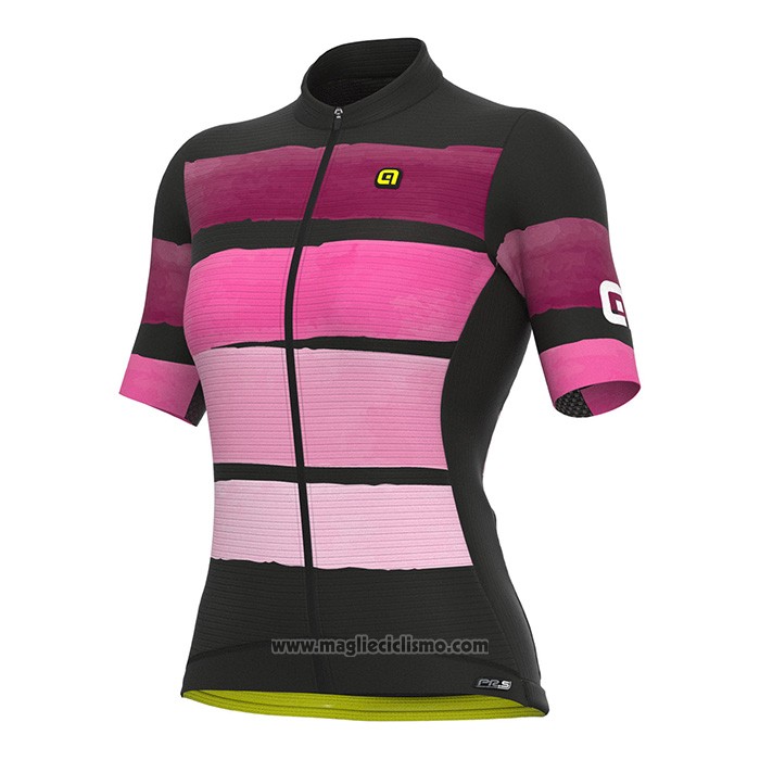 2022 Abbigliamento Ciclismo Donne ALE Nero Rosa Manica Corta e Salopette