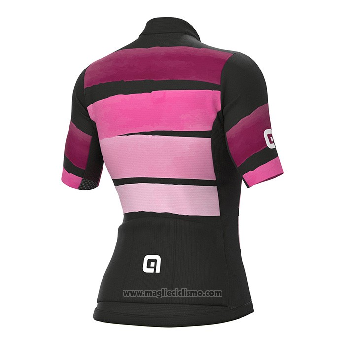 2022 Abbigliamento Ciclismo Donne ALE Nero Rosa Manica Corta e Salopette