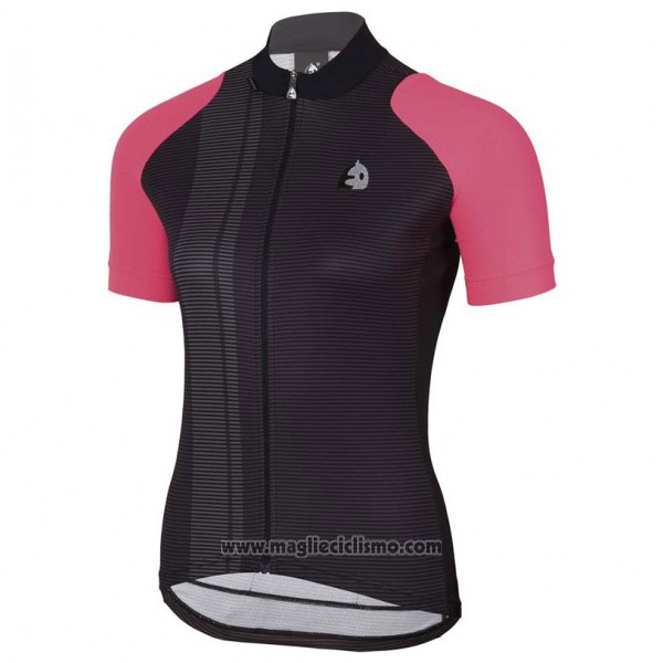 2017 Abbigliamento Ciclismo Donne Etxeondo Neo Nero e Rosa Manica Corta e Salopette