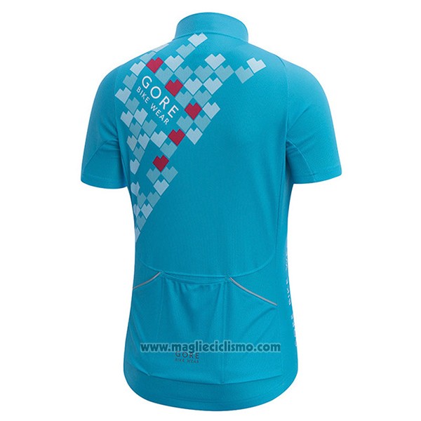 2017 Abbigliamento Ciclismo Donne Gore Element Digi Cereste Manica Corta e Salopette