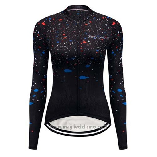 2019 Abbigliamento Ciclismo Donne Delle Cielo Stellato Manica Lunga e Salopette