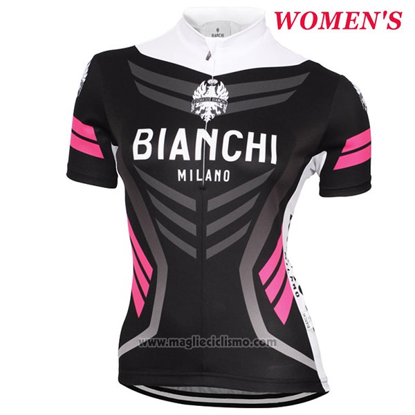 2017 Abbigliamento Ciclismo Donne Bianchi Nero Manica Corta e Salopette
